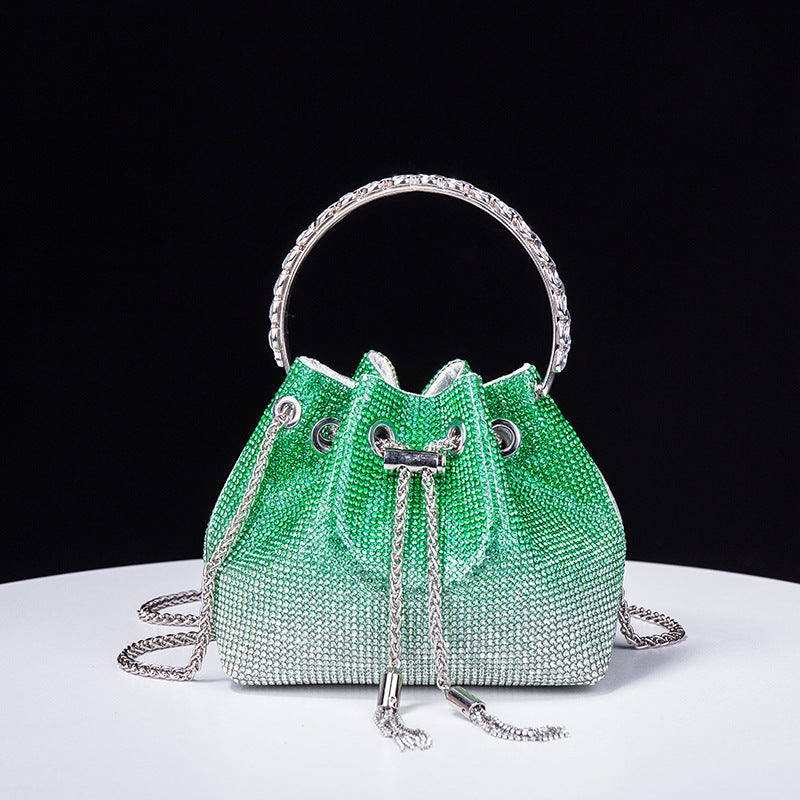 Wholesale Rhinestone Acrylic Fashion Diamond-encrusted High-end Evening Handbag Chain Bag Shoulder Bag